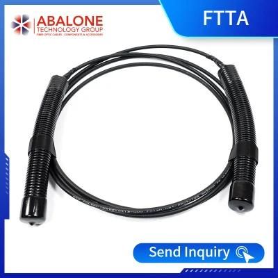 Patchcord Jumper with Sc Connectors, Black or Customized Color for Outdoor Use Ftta