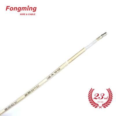 250c 300V PTFE Tape Insulated Fiberglass Braided Wire