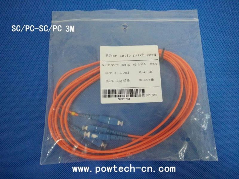 SC/PC-SC/PC 3m Optical Fiber Patch Cord