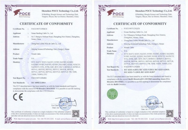 Overhead Electric Wire Aerial Insulated Cables (ABC)