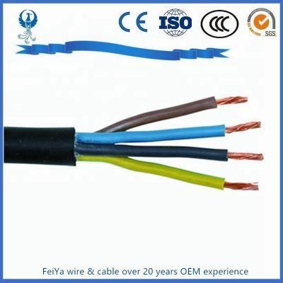H05rn-F Low Smoke Halogen Free Rubber Cable 2-5cores 300/500V IEC NFC Flexible General Rubber Sheath Control Electric Wire Coaxial Cable