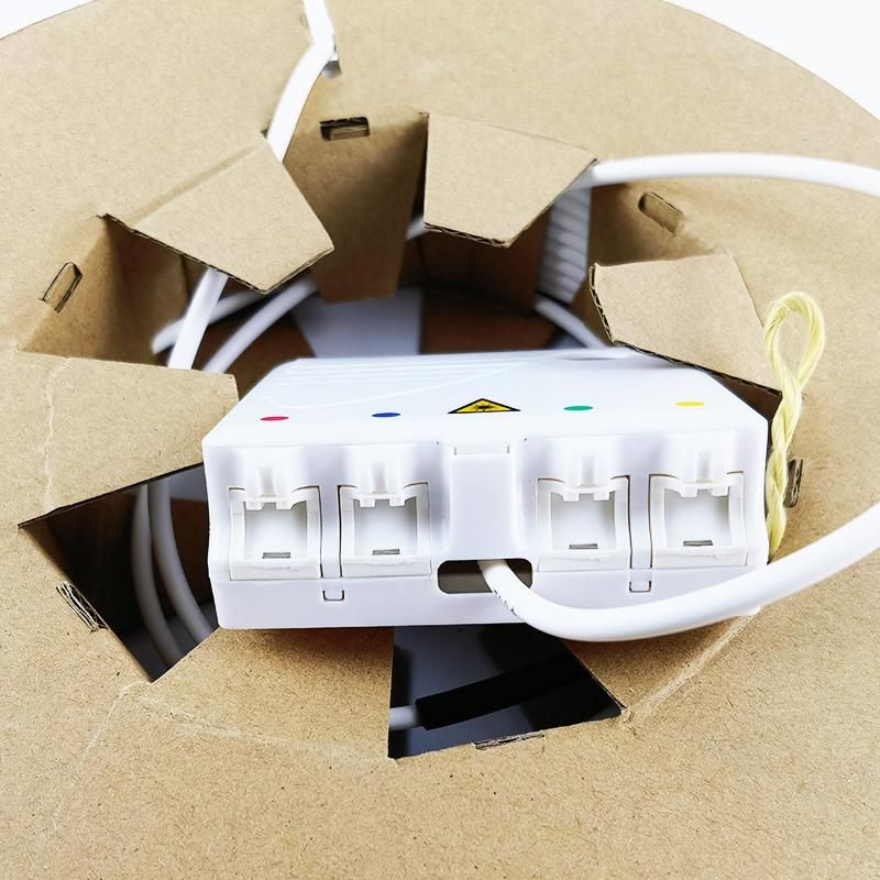 Abalone Indoor Use Fibre Optic Cable Patch Cord Jumper with Oto (Optical Telecommunication Outlet) Box 20-50m White