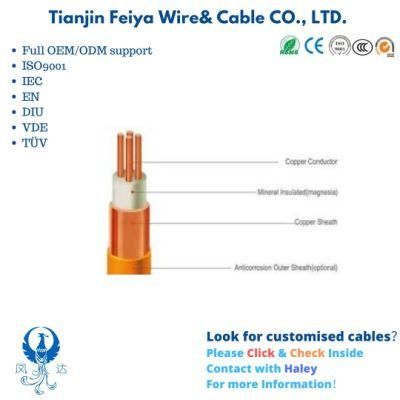 750V Fire Resistant Copper Tube Sheath Electrical Wire Yttw Rttz for Fire Alarm System Aluminium Control Electric Wire Coaxial Elevator Cable