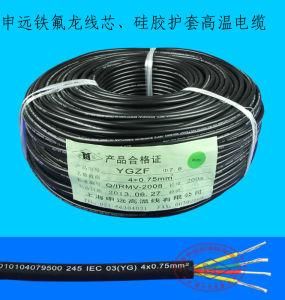 Multi Wire Bare or Tinned Copper Halogen-Free Silicone Insulation Silicone Rubber Sheath H05ss-F Cable