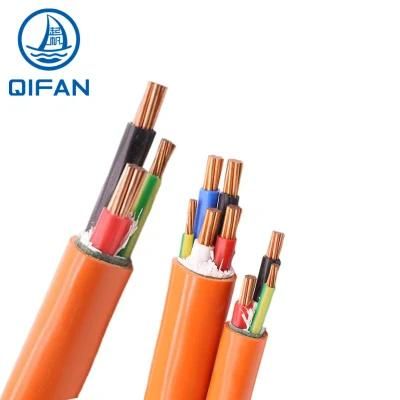 Orange Circular Cable, PVC Sheath, UV-Resistant 4G1.5 0.6/1kv 3c1.5+1.5