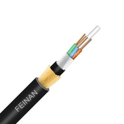G652D Optical Fiber Arimid Yarns Strength Member ADSS 100 Span Optical Fiber Cable