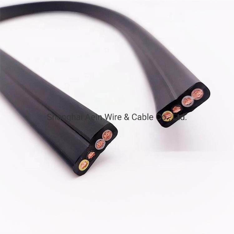 Flat Cable Neoprene-731 Robust and Weather Resistant for Cranes and Conveyors
