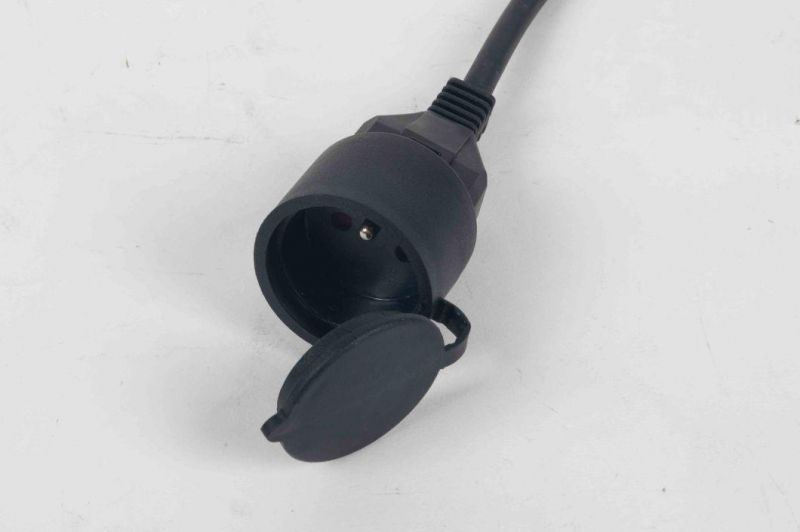 Kc 3 Pin 16A Plug Extension Cable with Socket