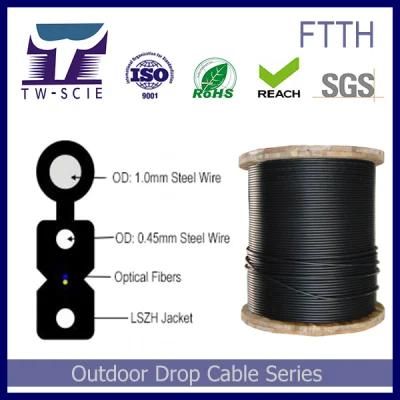 Fiber to The Home Indoor Drop Cable Gjxh/GJXFH 1core 2core 4core