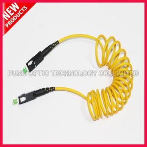 Bend Safe Curly Single Mode Fiber Patch Cord SC Connector 3.0mm Cable Diameter