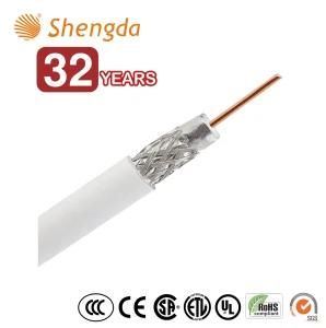Low Price Light Weight Heat Resistance 100% Copper CATV Coaxial Cable RG6