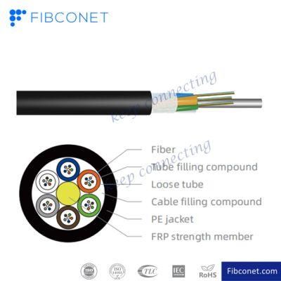 FTTH Outdoor 2-288 Core G657A1 G657A2 Fiber GYFTY Cable Stranded Non-Metailc &amp; Non-Armored Cable
