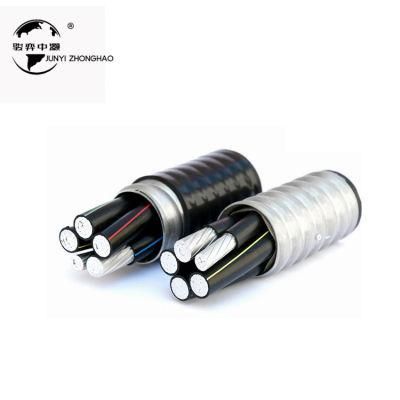 UL4 Solid Power Lighting Aluminium Alloy Conductor Indoor Armoured Electrical Cable
