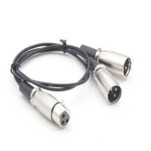 3pin XLR Female to 2 XLR Male Splitter