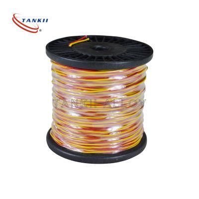 Fiberglass insulated chromel alumel thermocouple extension wire