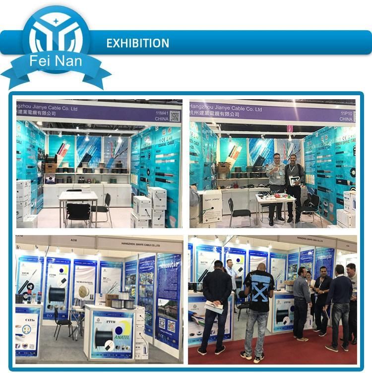 Indoor Outdoor FRP or Steel Wire Strength Member LSZH Material Fiber Optical Cable FTTH