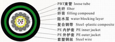 Optical Fiber Cablecentral Core Tube-Type Optical Fiber Cable GYXTY53