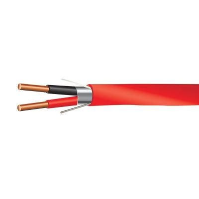 Unshielded /Shielded 2 Core Copper Conductor Red Fire Alarm Cable
