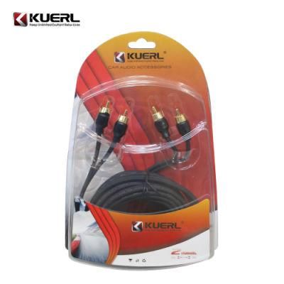 New Arrival 2 Channel RCA Audio Cable Home Audio Wire 5m 100% Copper Car Audio Cable