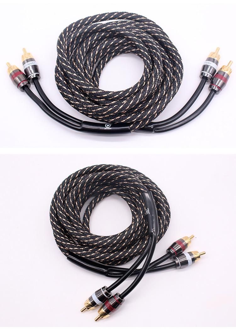 Digital Audio Cable Amplifier RCA Connector Audio Cable Shielded Car RCA Cable Wire