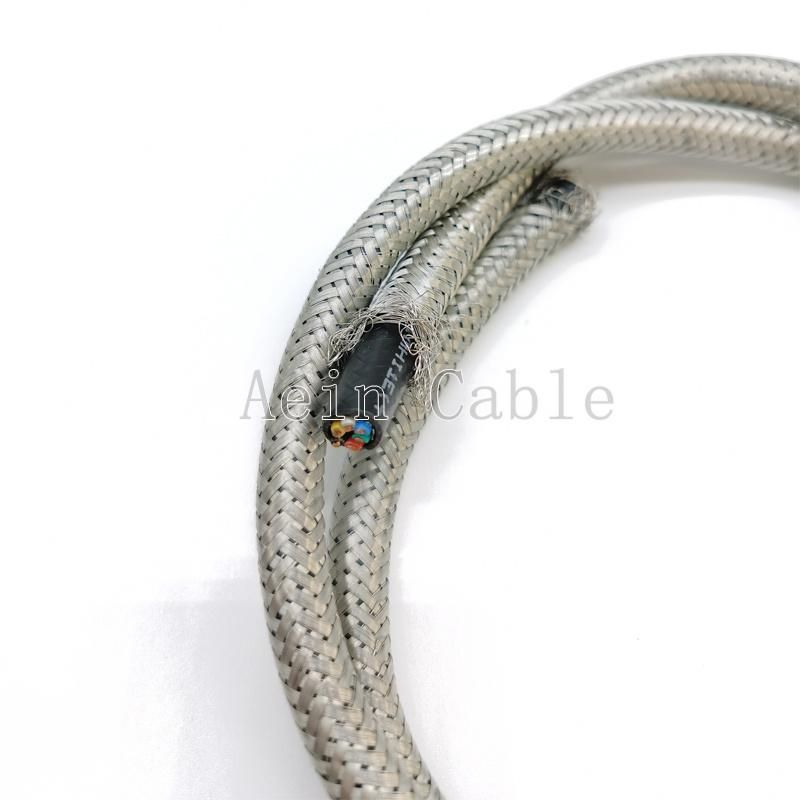 China Supplier Sihfp Cable Silicone Sheathed Cable with Steel Wire Braiding