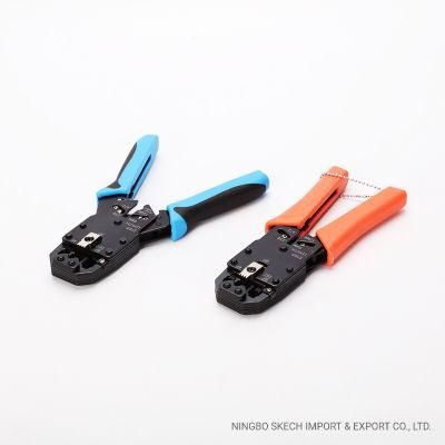 Network/Telephone Cable Crimper for RJ45/8p8c, Rj12/6p6c, Rj11/6p4c, Rj9/4p4c Modular Plugs Crimping Tool Network Hand Plier