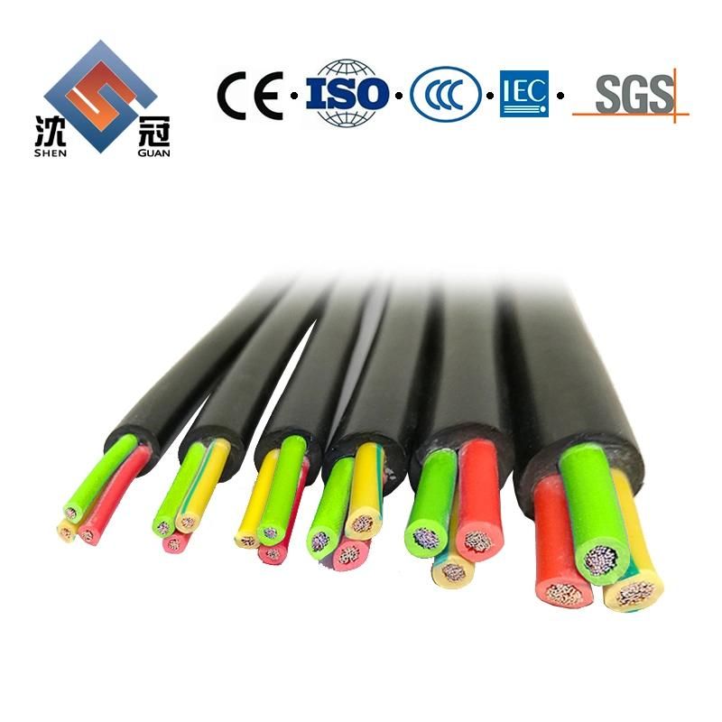 Shenguan 0.6/1kv Yjv Electrical Power Cable XLPE Building 4*16mm2 Electrical Cable Building Insulation Copper Conductor Flexible Electric Wire