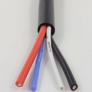 200degree C 4 Core Flexible Silicone Rubber Sheath Cable