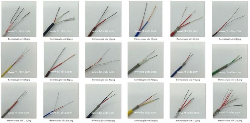 Temperature Sensor Electric Wire Thermocouple Wire Thermocouple Extension Cable 20 AWG Type K and J