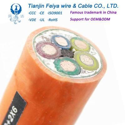 PVC Heating Cable Type 409 Composite Screened Power Cores 3X15 with a Single Extensible Pilot Open-Cut Mine Cable