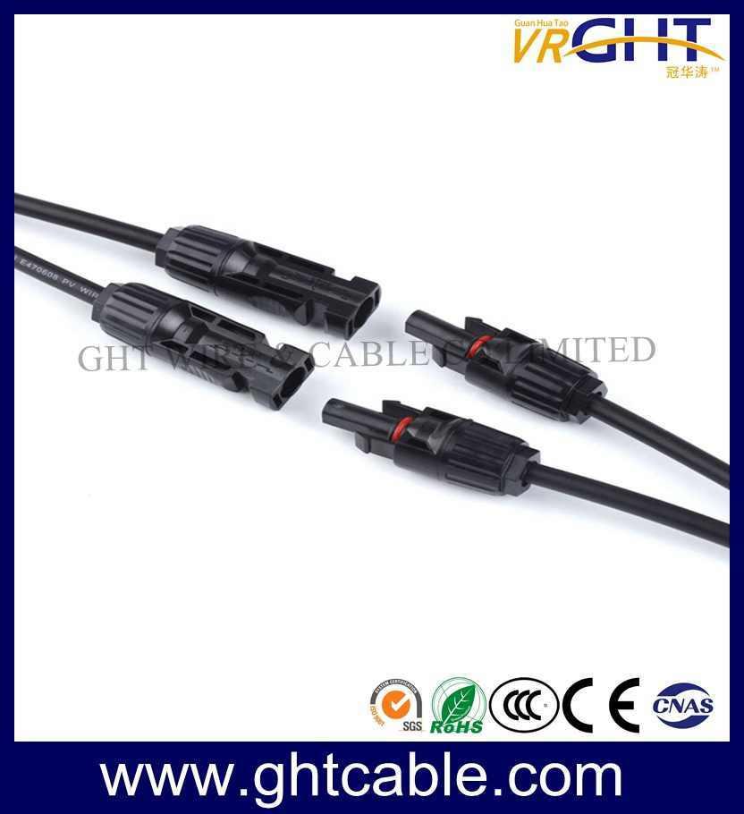 Solar Panel Waterproof Cable Connector C4, Two in One T Type Solar Panel Connector