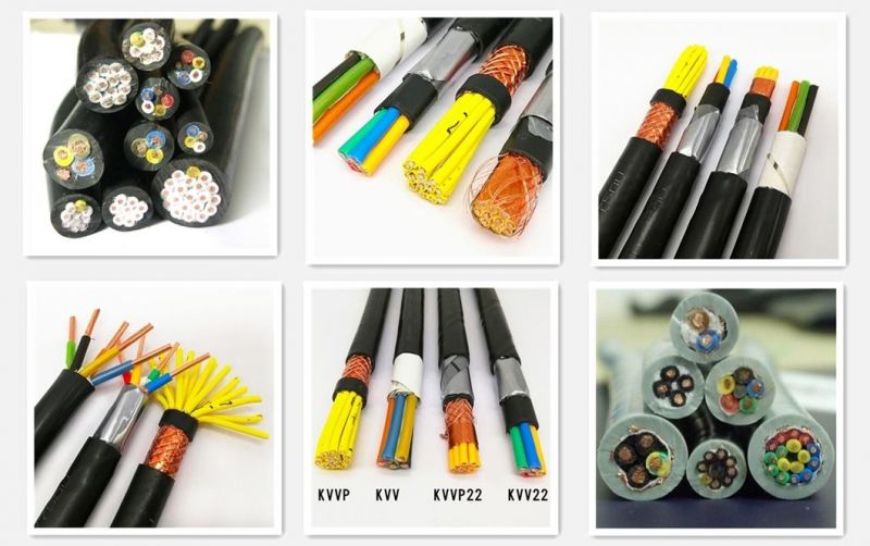 H03VV-F Stranded Copper Conductor Aluminium Copper Conductor PVC XLPE Insulation PVC Epr Sheathed Flexible Solid Elevator Shield Electric Cable