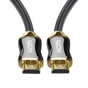 High Speed V2.0 Bare Copper HDMI Cable Zinc Alloy with Nylon Braiding Support 4K 60Hz