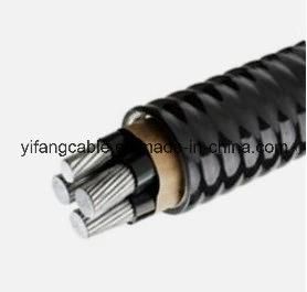 Four Conductor Aluminum Jacketed Mc Cable and Grounding Conductor 600V