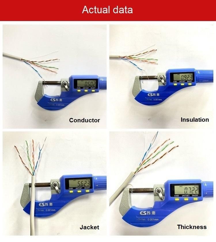 LAN Cable Network Cable Uutp Cat5e Bulk Computer Wire Ethernet High Quality Copper Wire