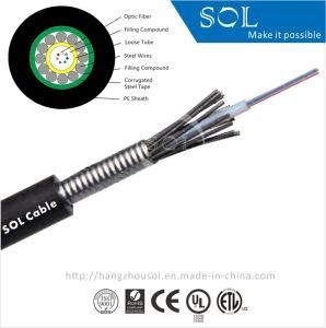 Outdoor Central Tube GYXTS Optical Fiber Cable