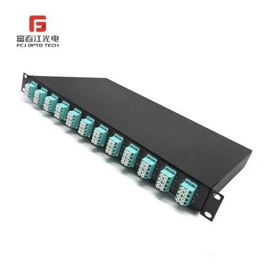 Slidable Rack Mounted Type 576cores MPO 19inch Fiber Optic Patch Panel Distribution MPO Cassette