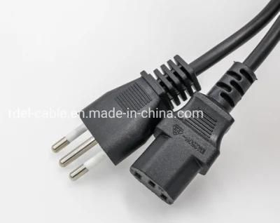 10A 250V Italy Imq Approval Chile Power Cord Cable with 3 Pin Plug