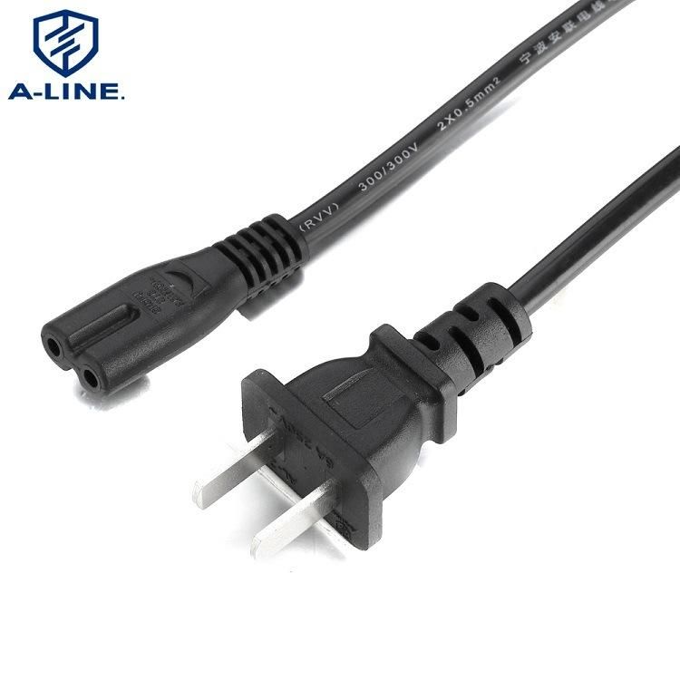 Us 2 Prong AC Power Cord with IEC C7 Connector OEM Factory UL Certification