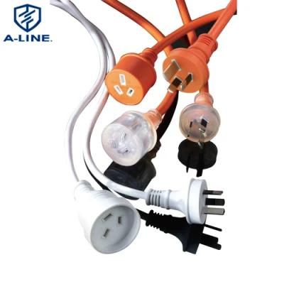 Heavy Duty Australia SAA Three Pins AC Power Extension Cord with LED Light