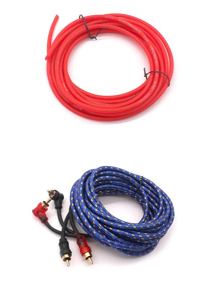 Popular Cable Kits, 100% Pure Copper Subwoofer Power Cable 10ga Car Audio Amplifier Wiring Kits