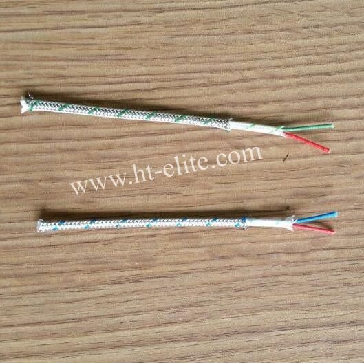 K Type Fiberglass Thermocouple Cable with Metal Braided