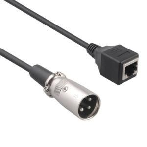 XLR 3 Pin Male to RJ45 Female Adapter Cable
