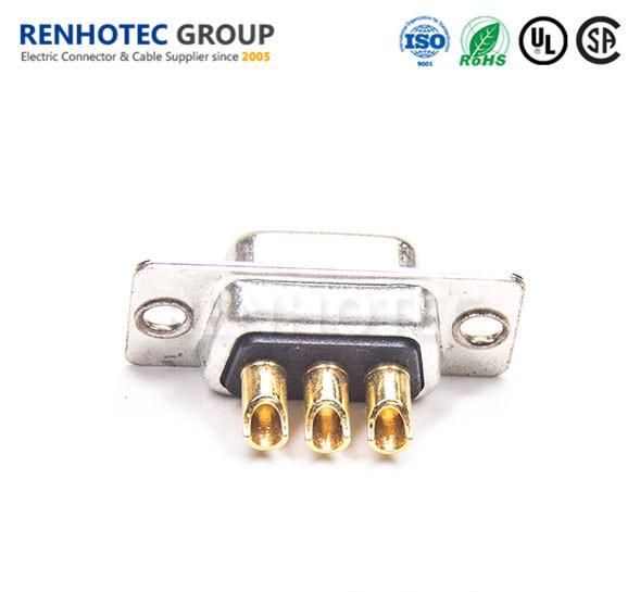 Straight Soder Type Female 3W3 D Sub RF Connector