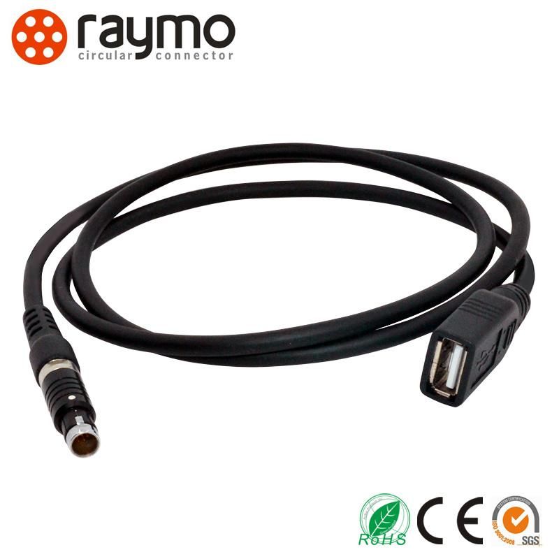 Circular Push Pull Fischer 4 Pin Connector with USB Cable