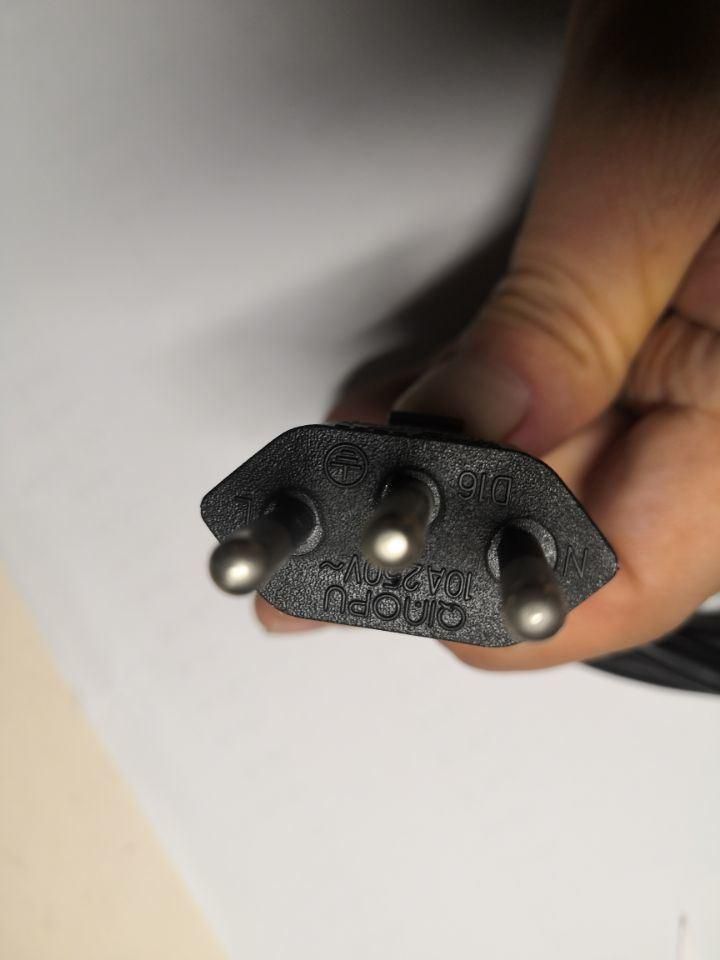 Brazil 10A 250V 2 Pins AC Power Cord Factory