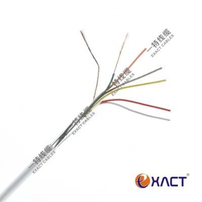 6x0.22mm2 Shielded Stranded TCCA conductor PVC Insulation and Jacket CPR Eca Alarm Cable