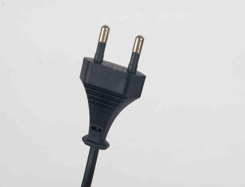 Imq Italian 2 Core Non-Rewireable Plug Power PVC Cable Solder Stripeed