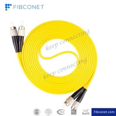 FTTH Single Mode 9/125 Duplex FC/Upc - FC/Upc PVC LSZH Fiber Optic Patch Cord
