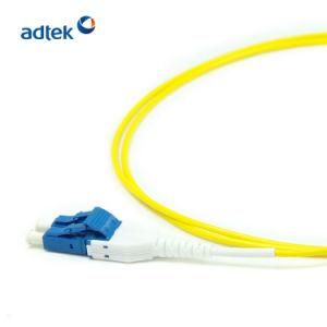 LC Uniboot PVC/LSZH Yellow Fiber Optic Patch Cord /Fiber Jumber